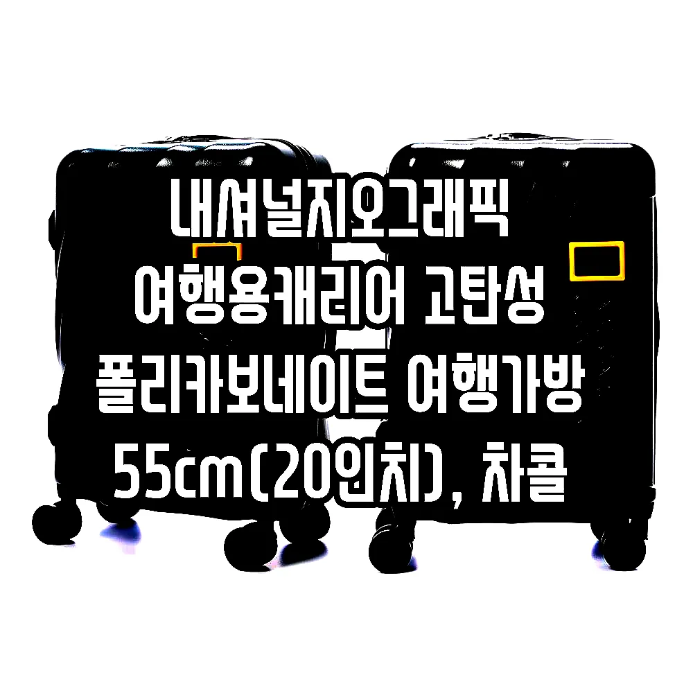 내셔널지오그래픽 여행용캐리어 고탄성 폴리카보네이트 여행가방 55cm(20인치), 차콜 이미지 2