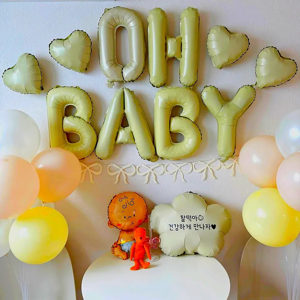 베이비샤워풍선 세트 가랜드 젠더리빌 만삭촬영소품 이미지 1