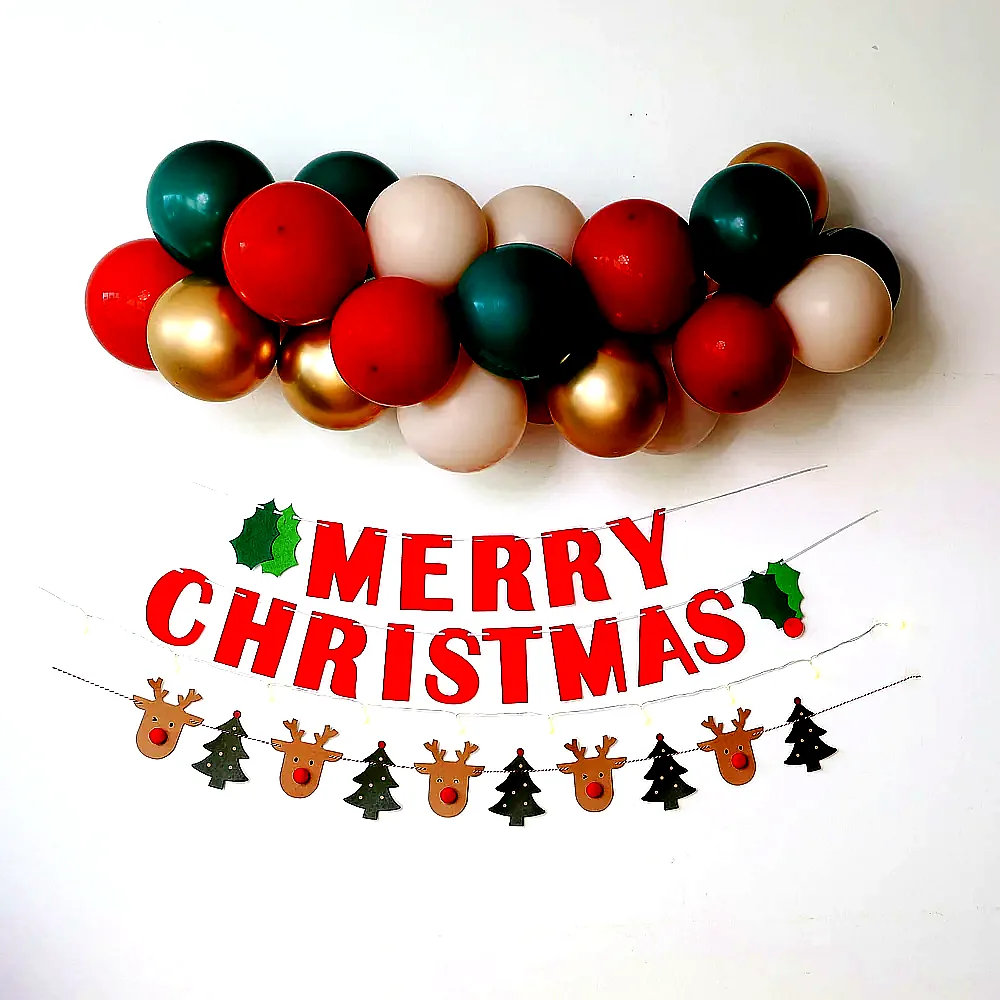 크리스마스 풍선 세트 파티풍선 장식 세트 생일파티용품 이미지 2 크리스마스 풍선 세트 파티풍선 장식 세트 생일파티용품 이미지 2